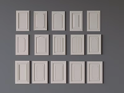 Wardrobe Door Design Collection Showcasing Various Panel Styles And Details 3d model