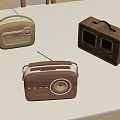 Radio Audio Retro 3d model