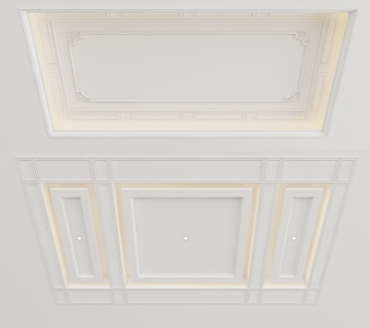 European-style ceiling 3d model