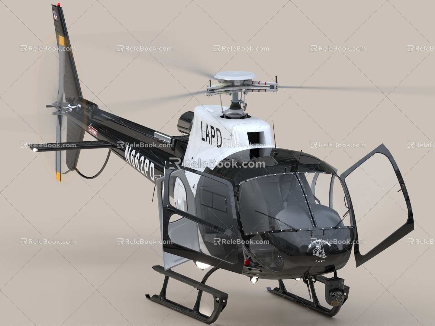 Helicopter Helicopter Gunship Rescue Helicopter Drone Transport Helicopter 3d model