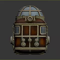 Steampunk Wooden And Metal Structure Design With Dome Glass And Windows