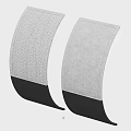 Gray And Black Textured Fabric Straps Essential Household Supplies For Organizing Items