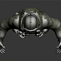 Realistic Military Soldier In Full Tactical Gear With Helmet And Combat Uniform