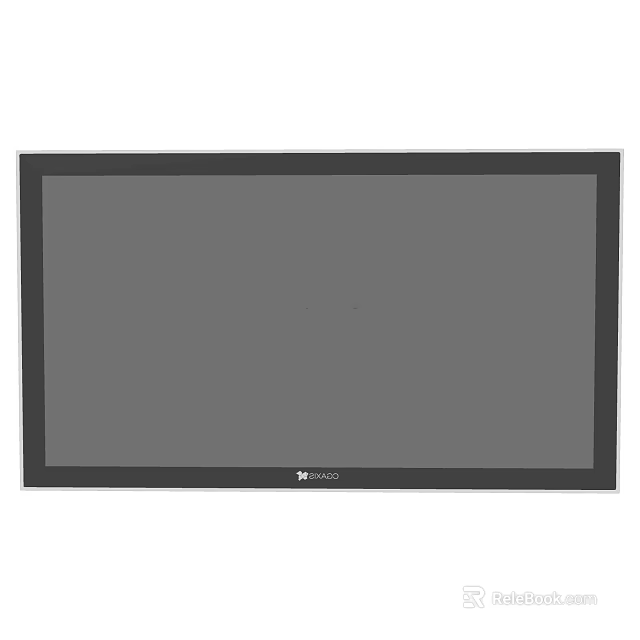 Modern Flat Screen Television With Sleek Black Frame For Home Entertainment 3d model