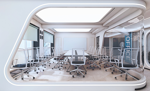 Modern office space 3d model