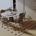 Modern table combination 3d model