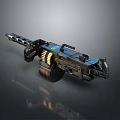 Browning Machine Gun Browning Gatling White Machine Gun Machine Gun Bullet Military 3d model