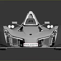 Futuristic Sports Car With Open Cockpit Sleek Aerodynamic Design And Alloy Wheels