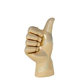 Beige Prosthetic Hand Model Showing Thumbs Up Gesture With Detailed Fingers