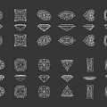 Diamond Jewelry Collection With Various Cut Shapes Including Round Square Heart Pear And Emerald