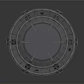 Industrial Black Mechanical Ring Component With Metal Rings Grooves And Connectors