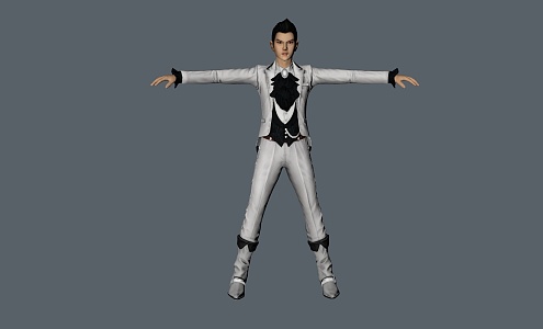 cartoon characters zombie male anime characters 3d model