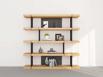 Modern Bookshelf 3d model