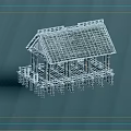 Traditional Rustic Thatched Roof Building With Wooden Structure And Stilted Platform