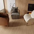 Single sofa combination single chair 3d model