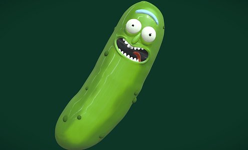 Weapons cucumber pickles 3d model