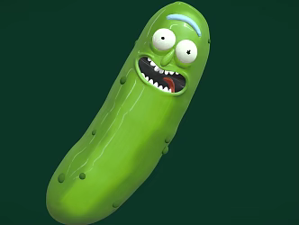 Weapons cucumber pickles 3d model