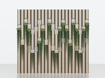 modern landscape wall green plant wall screen partition wall plant wall landscaping wall modeling wall 3d model