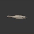 Futuristic Aerospace Spacecraft Model With Sleek Design Pink Accents And White Structure