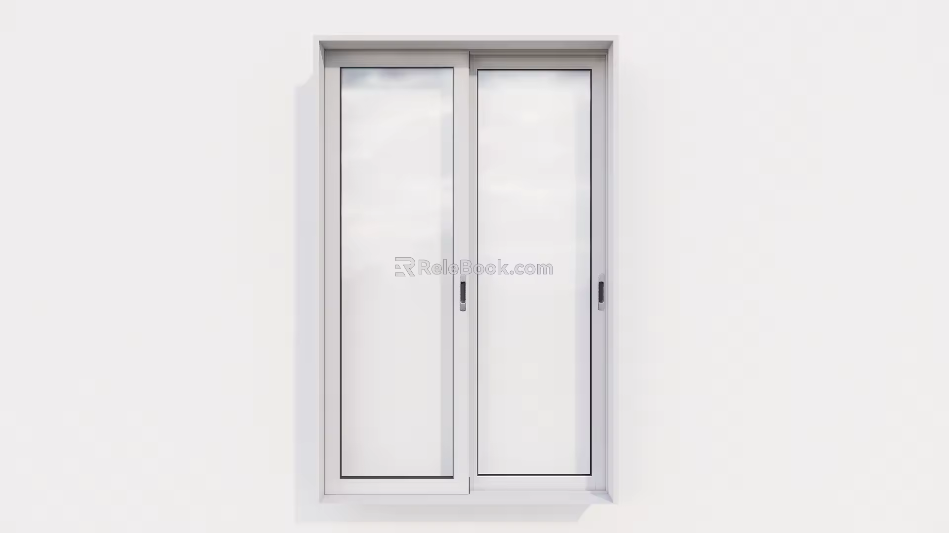 Modern sliding window glass window double opening window 3d model