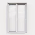 Modern sliding window glass window double opening window 3d model