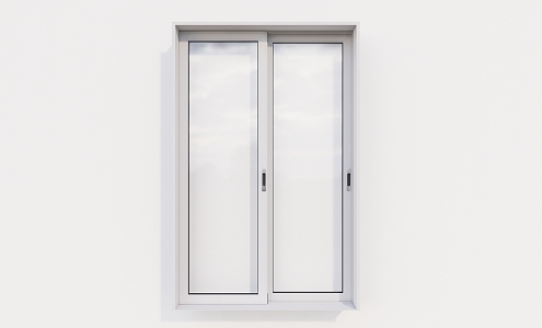 Modern sliding window glass window double opening window 3d model