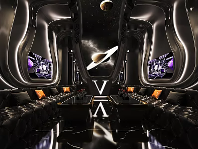 Modern KTV 3d model