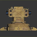 Turret Turntable Railgun Sci-fi Tower Defense Game Tower Defense Sci-fi Turret Game Turret Game Battery 3d model