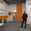 BARTEC Safe.t Technology Modern Exhibition Booth With Reception Counter And Display Area