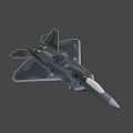 Advanced Military Weapon F 22 Fighter Jet With HH 782 Marking And Stealth Technology