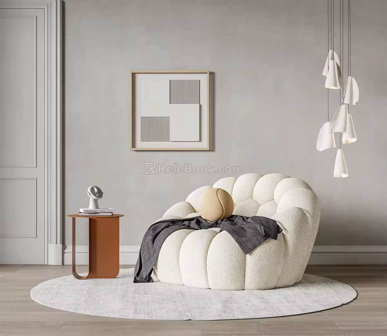Modern Roche Bobois Single Sofa 3d model