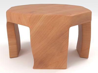 Stool Wooden Stool Low Stool 3d model