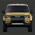 Stylish Yellow SUV With White Roof Black Wheels And Modern Front Grille Design