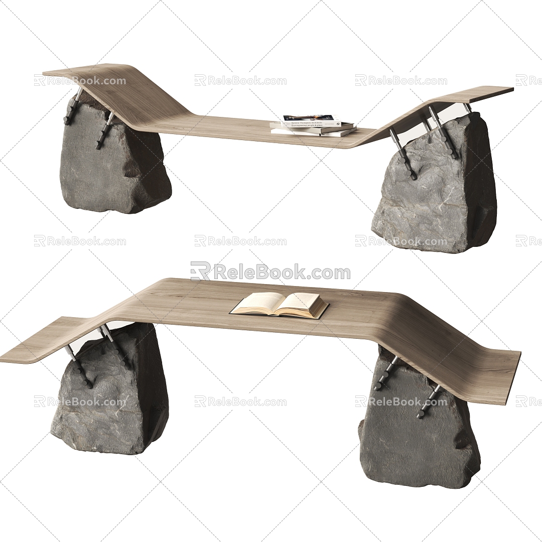 Modern creative desk case 3d model