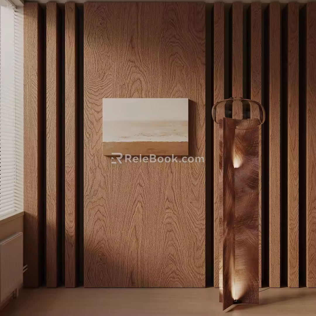 Modern floor lamp 3d model