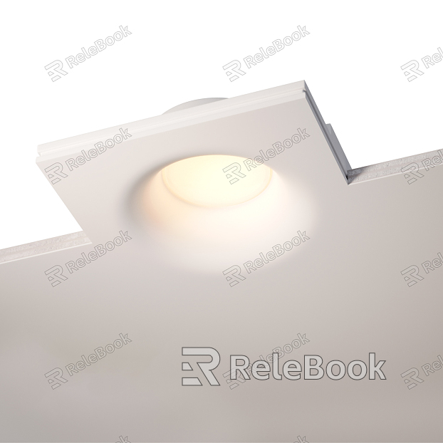 Modern Downlight Borderless Chamfered Gypsum Board Downlight model