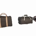 Canvas Bags Dark Charcoal Light Colored With Handles Roll Up Design And Star Patterns