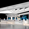 science and technology booth su model 3d model