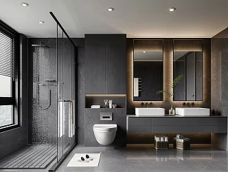 Modern toilet 3d model