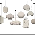 Elegant Modern Pendant Lights With Various Woven Fabric Designs For Home Interior Decor