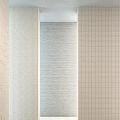 Building Components Featuring Beige Brick And Light Gray Textured Wall Structures