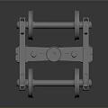 Industrial Mechanical Equipment With Metal Frame Rollers Axle And Structural Components
