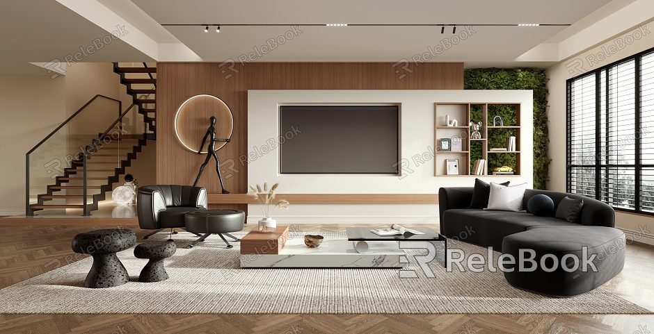 Living Room Light Luxury Living Room Sofa Coffee Table model