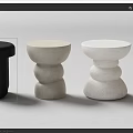 Modern Minimalist Side Tables With Rounded Shapes Various Colors And Stacked Designs