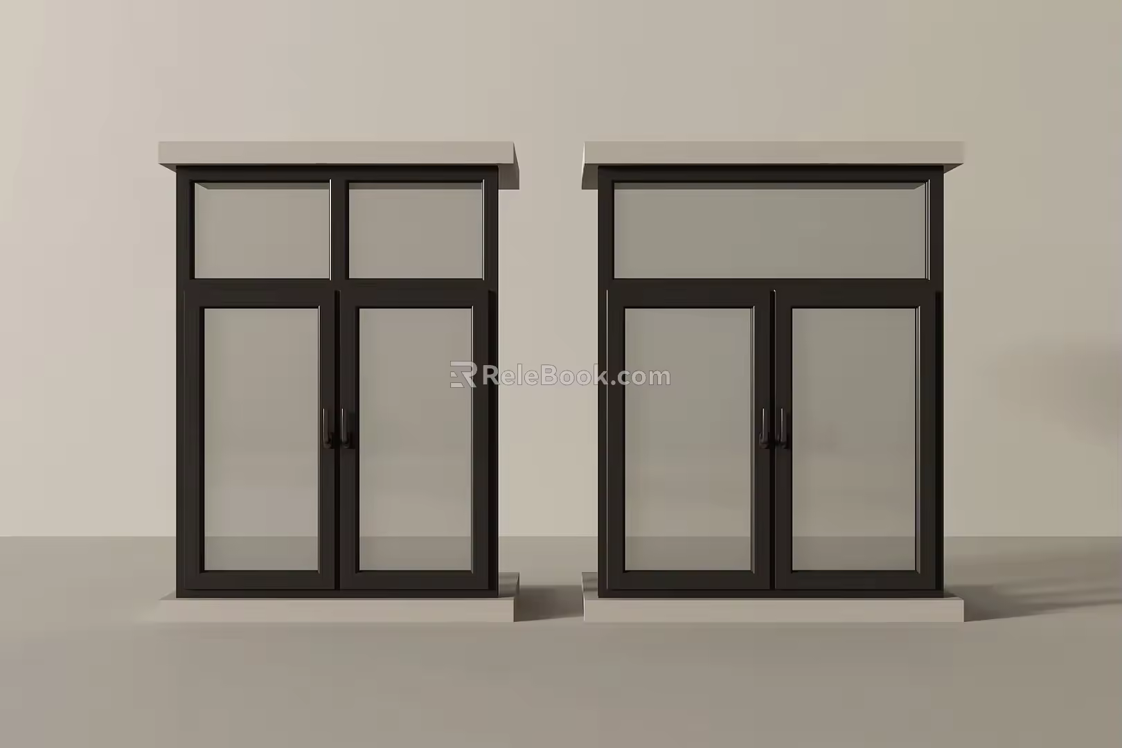 modern windows bay windows casement windows floor-to-ceiling windows balcony windows 3d model