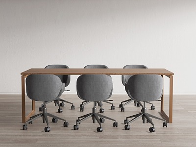 Modern Conference Table and Chair model