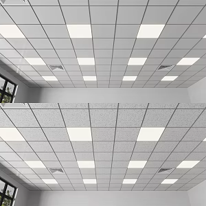 Modern ceiling aluminum gusset integrated ceiling 3d model