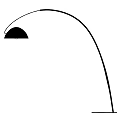 Modern Curved Floor Lamp With Black Shade For Living Room Decor