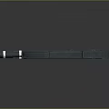 Futuristic Sci Fi Gun With Black Body Yellow Accents And Modern Design Details