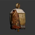 Handcrafted Ceramic Pendants With Colorful Textured Surfaces and Unique Domed Rectangular Shapes